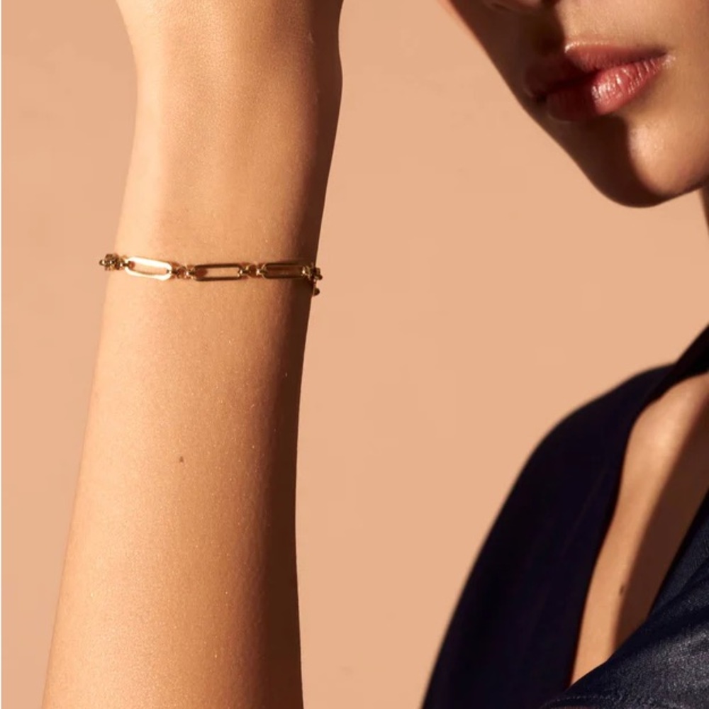 Rosefield Chunky Bracelet Gold BNWT New